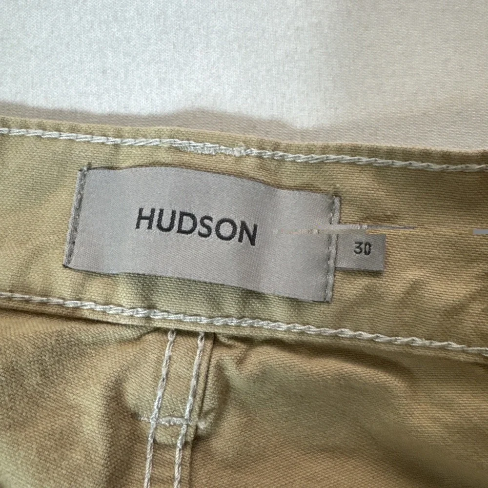 Hudson Men's Jeans NWT Size 30 Luca Wide Leg Carpenter Khaki Paint Splatter‎